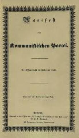 Marx and Engels Publish the Communist Manifestos