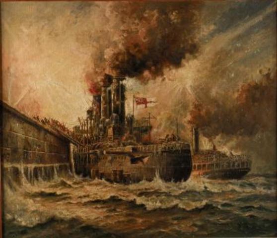 Keyes Starts the Zeebrugge Raid