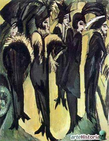 Cinco mujeres en la calle