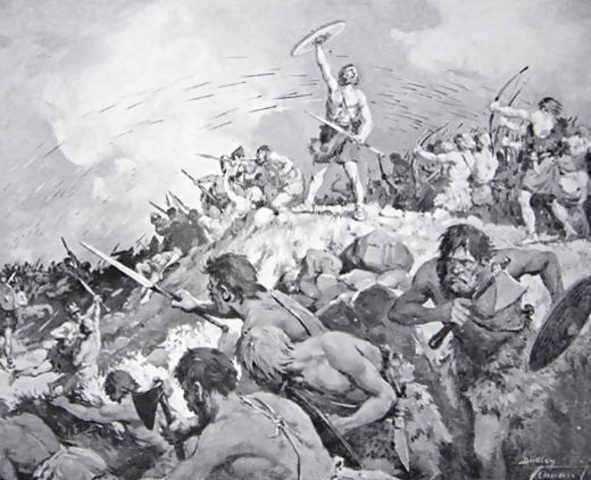 Battle of Mons Badonicus.