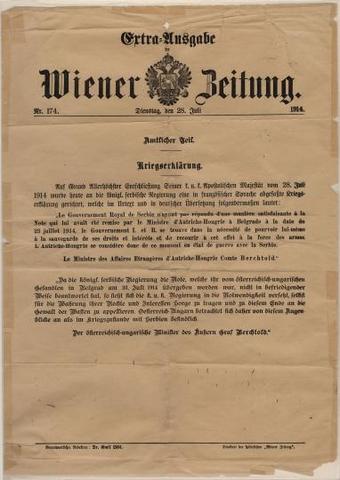 Austria-Hungary's Decleration of War with Serbia