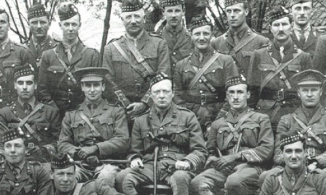 The 6th Royal Scots move to the front line