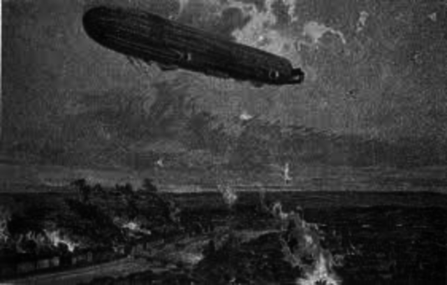 First Air Raid on Britain (Zeppelin)