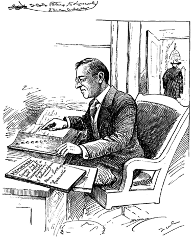 Woodrow Wilson learns of the Zimmerman Telegram