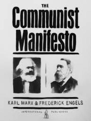 Marx and Engels publish The Communist Manifesto