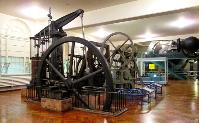 James Watt builts the first steam engine