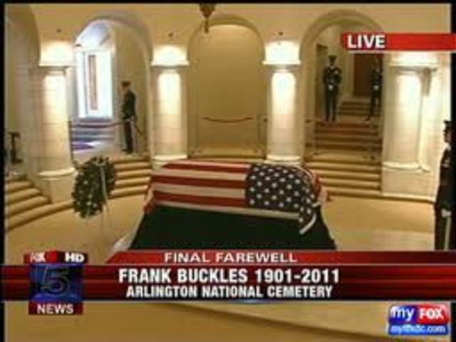 death of frank woodruff buckles