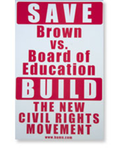 Brown vs. Board of Education decision orders the desegregation of public schools