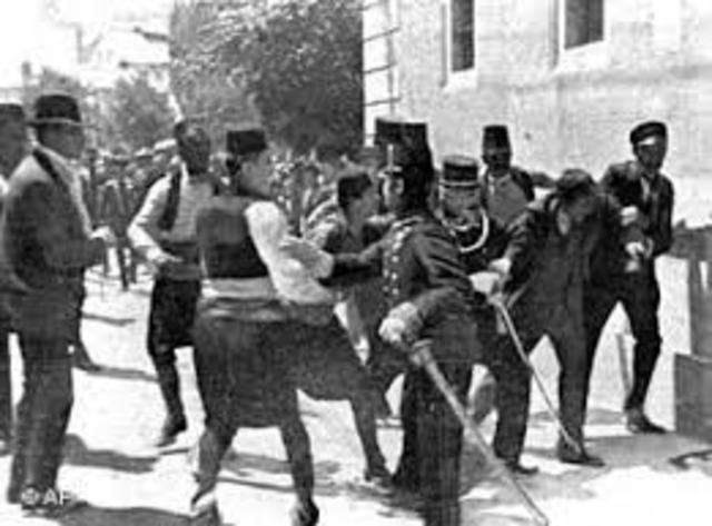 Archduke Franz Ferdinand of Austria was assassinated by a Serbian nationalist in Sarajevo, Bosnia