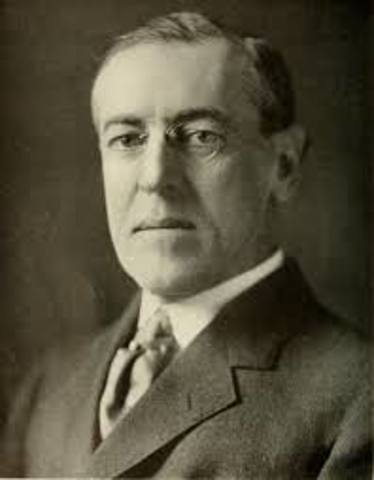 Woodrow Wilson re-elected