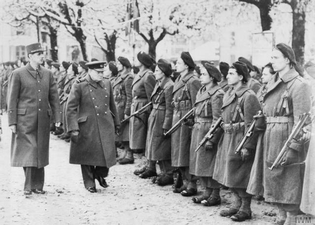 Churchill Arrives in France