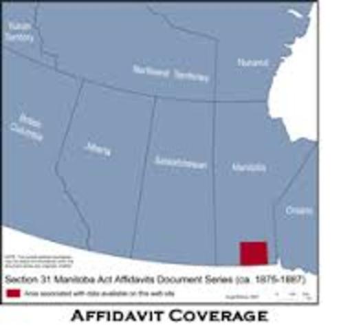 Manitoba Enters Confederation