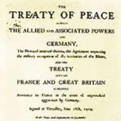Treaty of Versalles signed