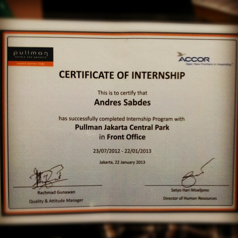 finish internship