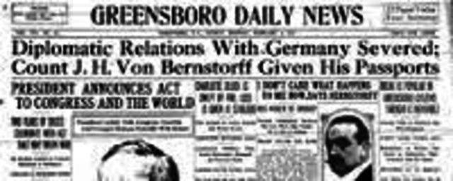 US Severs Ties with Germany