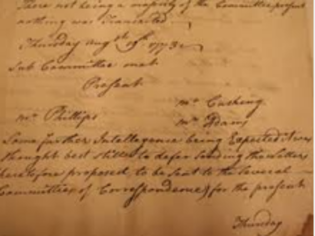 Commitee Of Correspondence