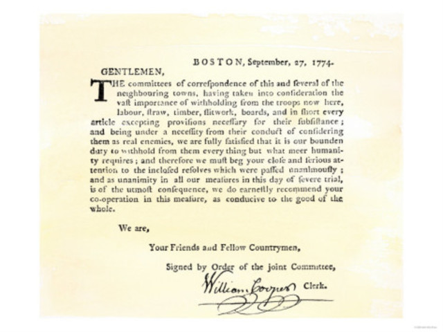 The Committee of Correspondence