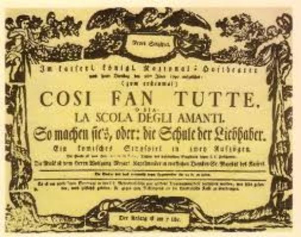Cosi fan tutte estreinatzen da