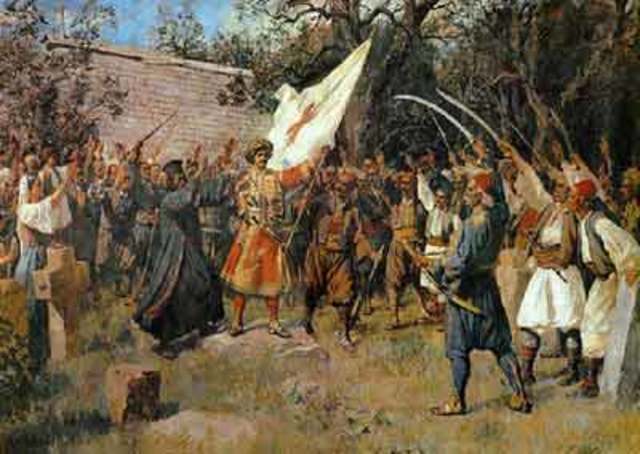 Greece rebels against the Ottoman Empire