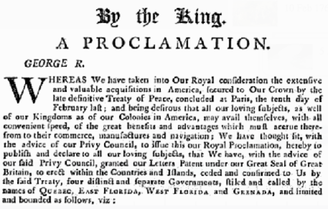 Proclamation of 1763