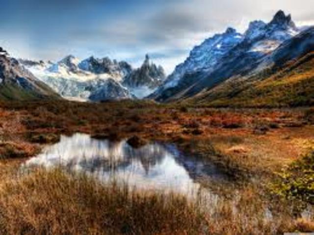 Flight to Argentina (Picture of the landscape of Argentina)