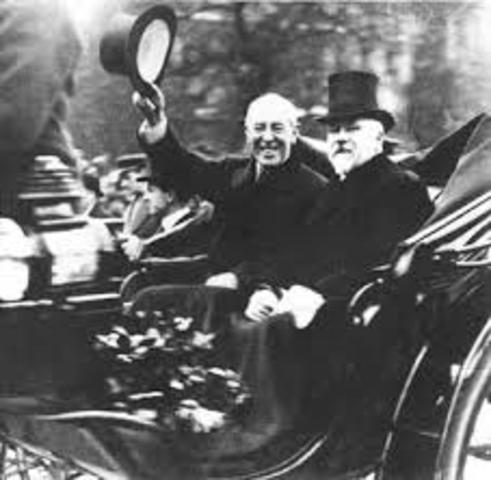 Wilson collapses and his whistle-stop tour of the country is over.