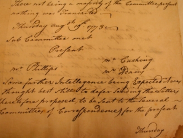 Committee of Corospondance