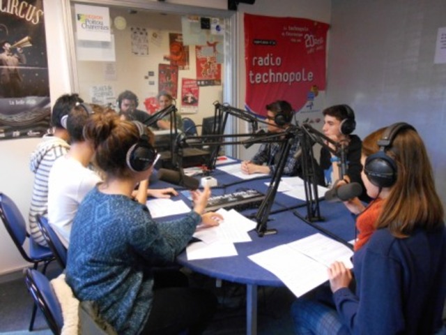 At school's radio