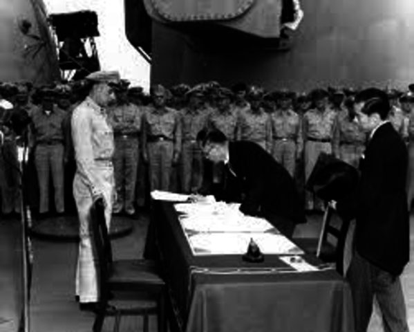 Japan surrenders