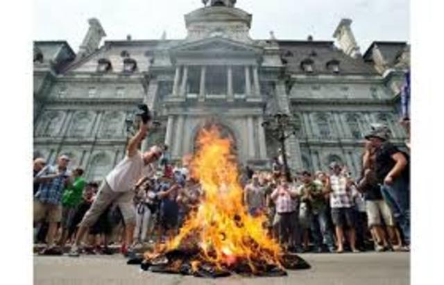 Unhappy in the Province de Quebec