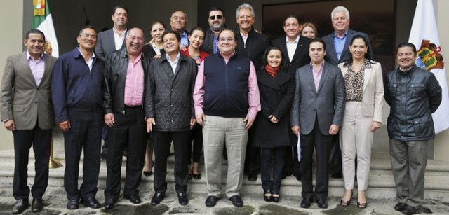 El gobernador Javier Duarte se reune con diputados federales