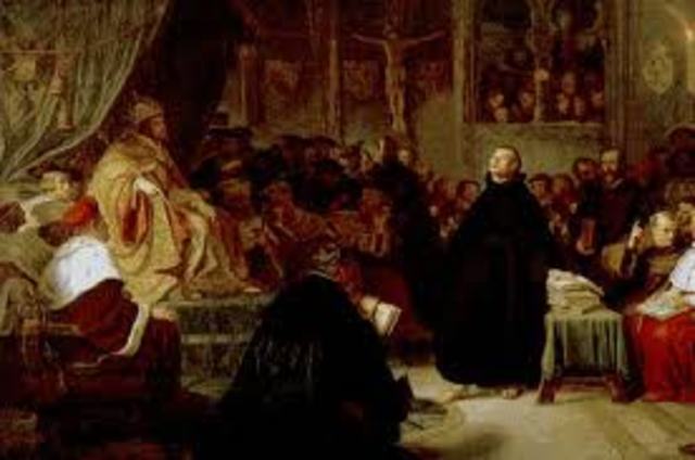 Luther summoned before the Diet of Worms