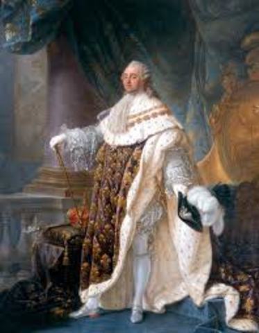 Louis XVI crowned king of france 1774.