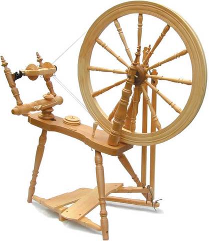 The spinning wheel invented