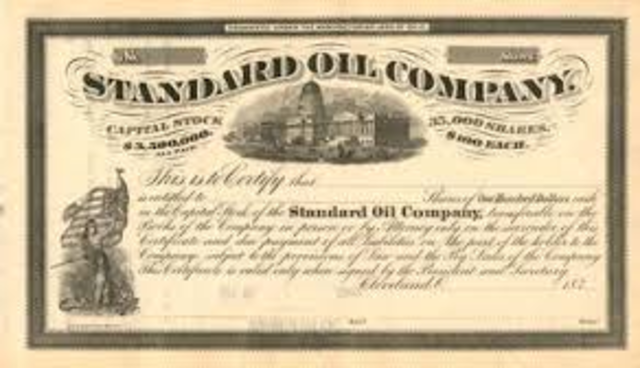 Standard Oil company was created