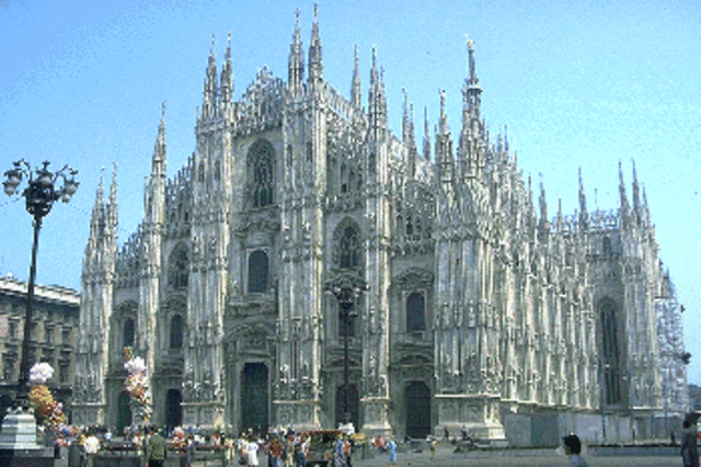 Stained glass and gothic style