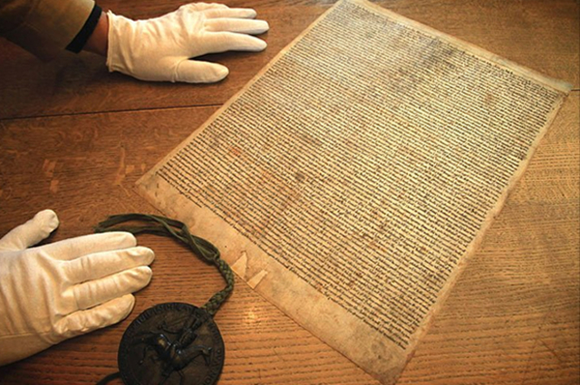 The Magna Carta is signed