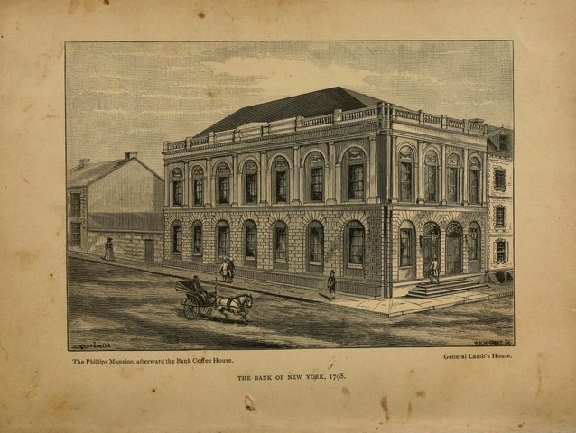 The Bank of  New York was established.