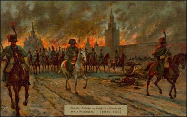 Napoleon arrives to abandoned Moscow during invasion