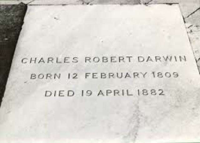 Charles Darwin dies.