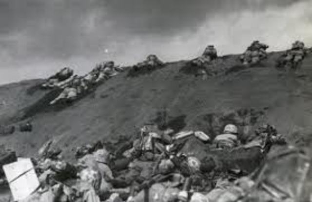 U.S Marines stormed the beaches of Iwo Jima