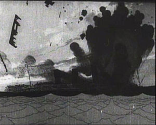 Sinking of British liner Lusitania