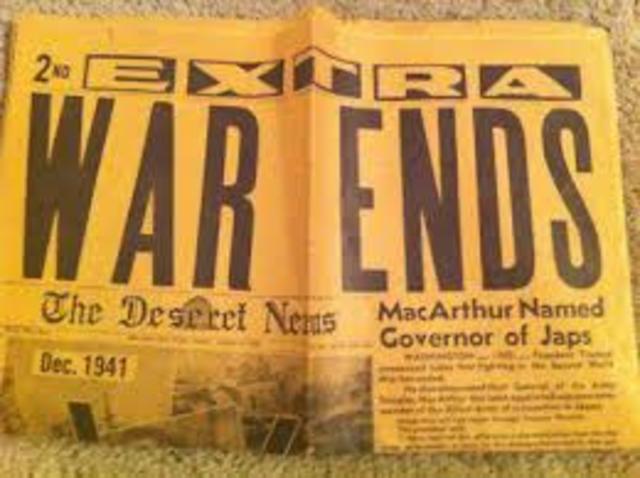 World War II ends