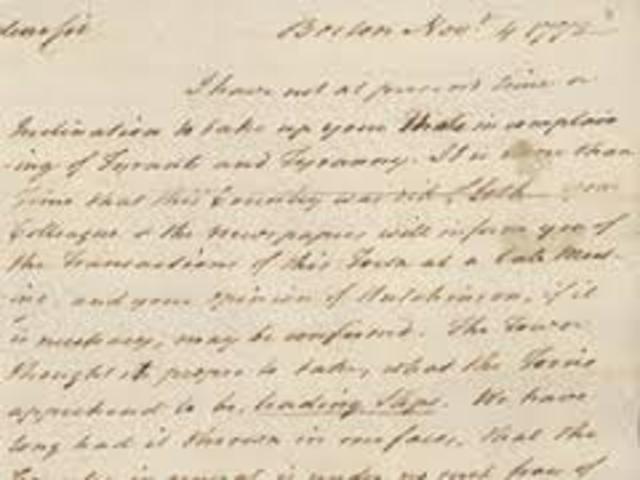 The Commitee of Correspondence