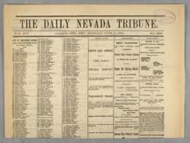 Gets hired at The Daily Nevada Tribune