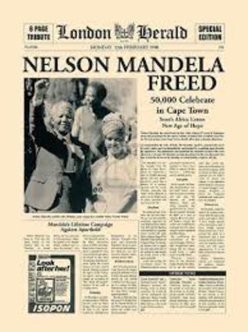 Nelson Mandela Freed