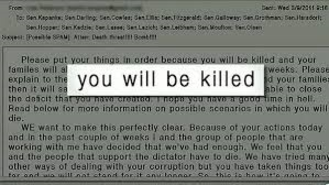 Death becomes a threat