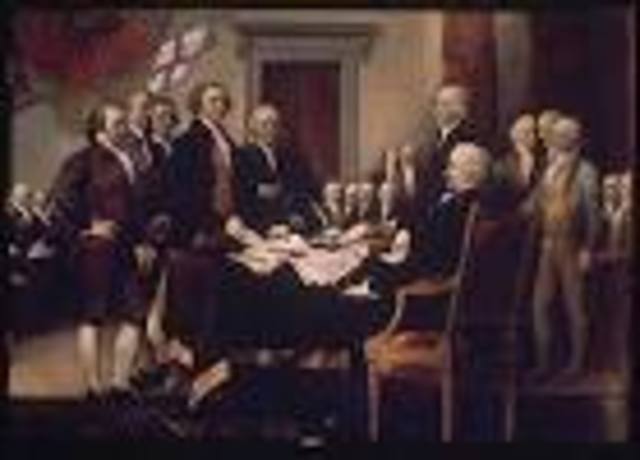 Signing the Declaration of Independence
