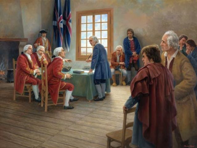 Acadians sign oath of allegiance to the British Crown