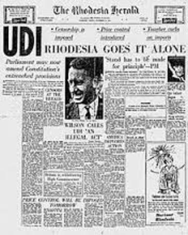 Rhodesia gains independence